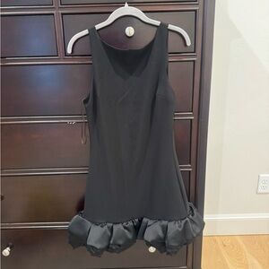 American Threads Black Mini Dress